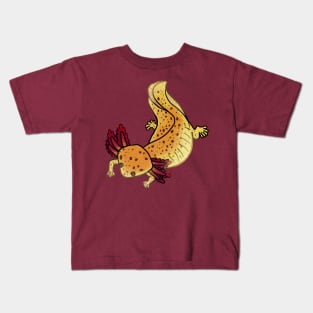 Copper axolotl mud puppy shirt Kids T-Shirt